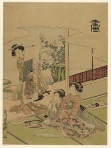 Painting (Ga), from an untitled series of the four accomplishments, c. 1772/75. Creator: Utagawa Toyoharu