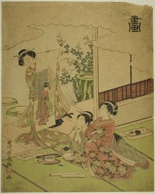 Painting (Ga), from an untitled series of the four accomplishments, c. 1772/75. Creator: Utagawa Toyoharu