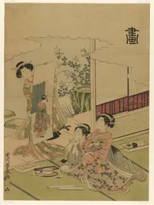 Painting (Ga), from an untitled series of the four accomplishments, c. 1772/75. Creator: Utagawa Toyoharu