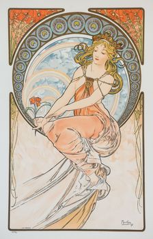Painting (From the series The Arts), 1898. Creator: Mucha, Alfons Marie (1860-1939)