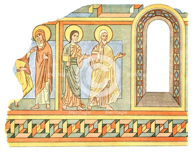 Painting in the nave of Tybjerg Church, Praesto County, Denmark, (1928). Creator: Unknown.