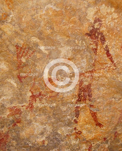 Painting in the Cuevas de la Araña, Between 10000 und 6000 BC.