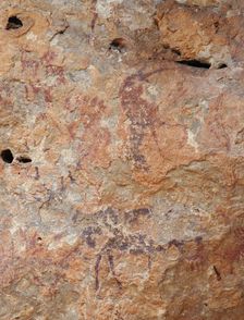Painting in the Cuevas de la Araña, Between 10000 und 6000 BC