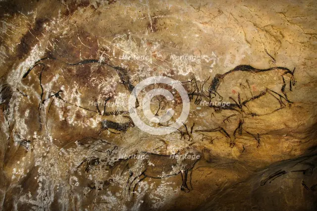 Painting in the Cave of Niaux. Artist: Art of the Upper Paleolithic 