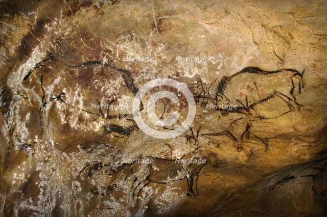 Painting in the Cave of Niaux. Artist: Art of the Upper Paleolithic 