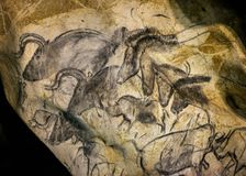 Painting in the Chauvet cave, 32,000-30,000 BC