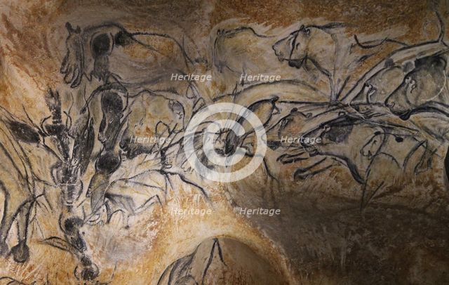 Painting in the Chauvet cave, 32,000-30,000 BC.