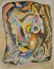 Painting on a Light Ground, 1916. Creator: Kandinsky, Wassily Vasilyevich (1866-1944)