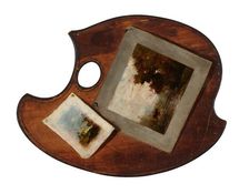 Painting on palette, date unknown, c1875-1935. Creator: William Forsyth