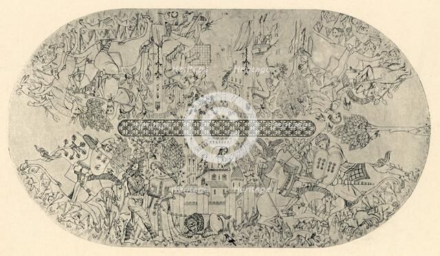 'Painting on the Ceiling of the Hall of Justice, No. 3', 1907.  Creator: Unknown.