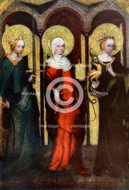 Painting on the reverse of the Trebon Altarpiece, c1380 (1955).Artist: Master of the Trebon Altarpiece