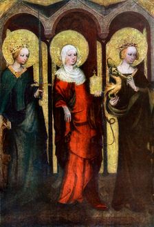 Painting on the reverse of the Trebon Altarpiece, c1380 (1955).Artist: Master of the Trebon Altarpiece