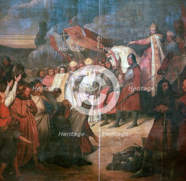 Painting of Charlemagne, 8th century. Artist: Unknown