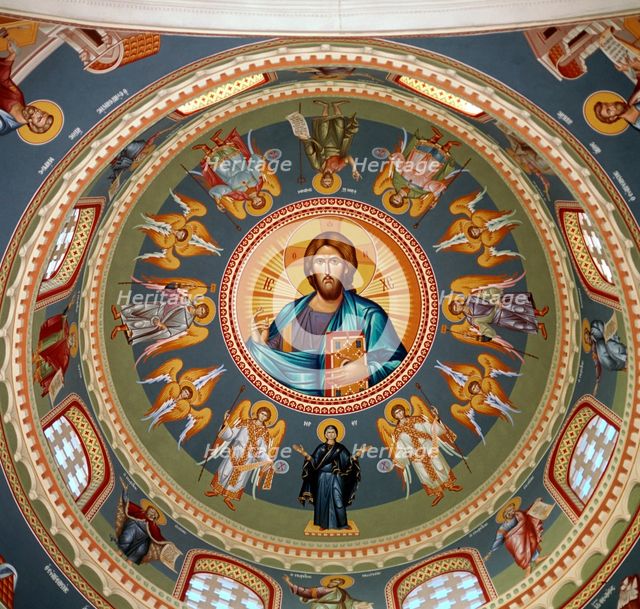 Painting of Christ Pantocrator, 1970s. Artist: Unknown