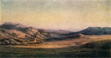 Painting of a landscape, title unknown. Artist: Edmond Baibazzona