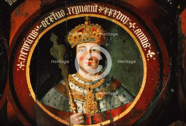 Painting of King Henry VI of England (1422-1461) at Chichester Cathedral, England, 20th century. Artist: CM Dixon.