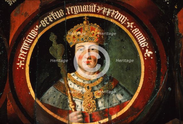 Painting of King Henry VI of England (1422-1461) at Chichester Cathedral, England, 20th century. Artist: CM Dixon.