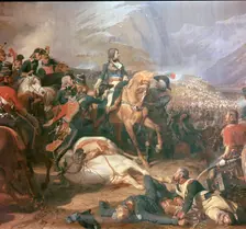 Painting of Napoleon at the battle of Rivoli, 18th century