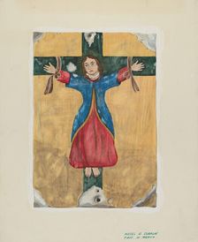 Painting of St. Liberata, c. 1939. Creator: Majel G. Claflin