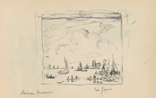 Painting of Van Goyen at Dunkirk's Museum, 1929. Creator: Richard Baseleer