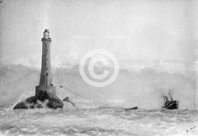 Painting 'Men and Gear', 1936. Creator: Kirk & Sons of Cowes.