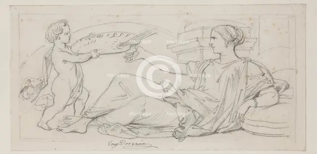 Painting, mid-19th century. Creator: Eugene Deveria.