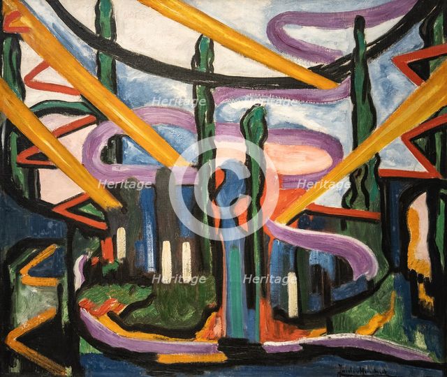 Painting no. 86, 1918. Creator: Heemskerck, Jacoba van (1876-1923).