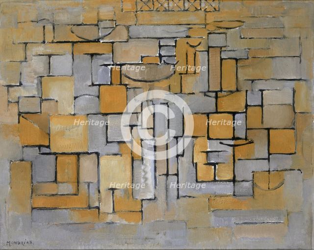 Painting No. II / Composition No. XV / Composition 4, 1913. Creator: Mondrian, Piet (1872-1944).