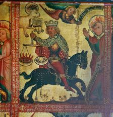 Painting showing the emperor Titus, 14th century Artist: Master Bertram of Hamburg