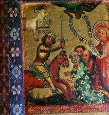 Painting showing the martyrdom of St Peter and St Paul, 14th century Artist: Master Bertram of Hamburg