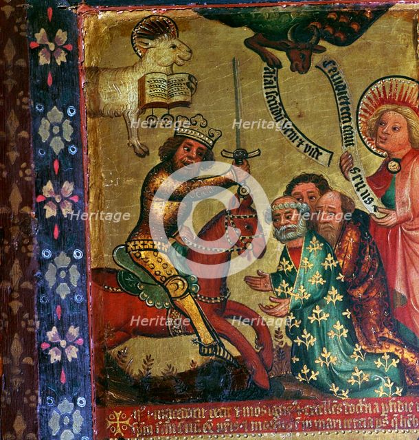Painting showing the martyrdom of St Peter and St Paul, 14th century Artist: Master Bertram of Hamburg