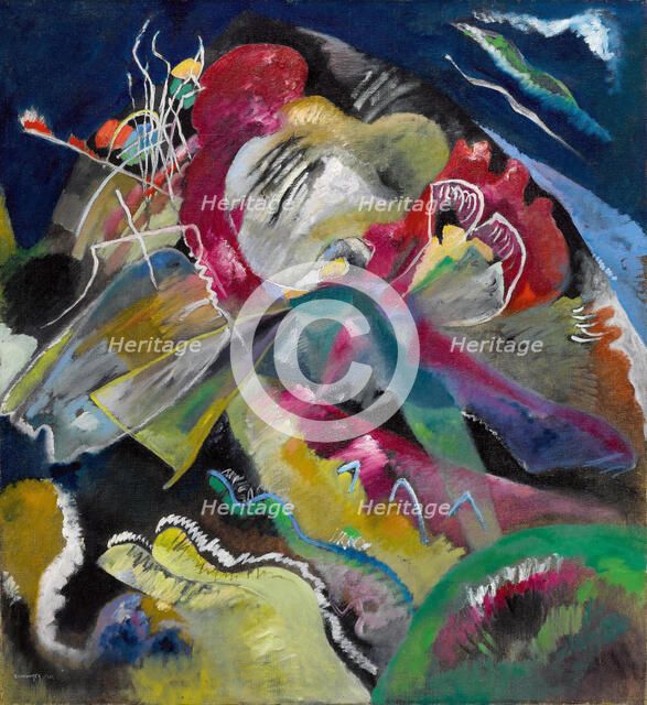 Painting with White Lines, 1913. Creator: Kandinsky, Wassily Vasilyevich (1866-1944).