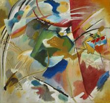 Painting with Green Center, 1913. Creator: Vassily Kandinsky