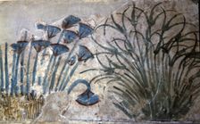 Painting with plant motifs from the palace of Akhenaten