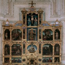 Paintings of the main altarpiece of the church of San Juan de los Reyes