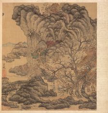 Paintings after Ancient Masters:Travelers in an Autumn Landscape, 1598-1652. Creator: Chen Hongshou (Chinese, 1598/99-1652)