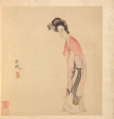 Paintings after Ancient Masters: A Lady, 1598-1652. Creator: Chen Hongshou (Chinese, 1598/99-1652)