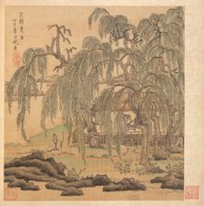 Paintings after Ancient Masters: Mr. Five Willows (Wuliu), Tao Yuanming, 1598-1652. Creator: Chen Hongshou (Chinese, 1598/99-1652)