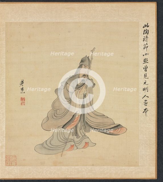 Paintings after Ancient Masters: Portrait of Tao Yuanming, 1598-1652. Creator: Chen Hongshou (Chinese, 1598/99-1652).