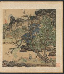 Paintings after Ancient Masters: Scholars in a Garden, 1598-1652. Creator: Chen Hongshou (Chinese, 1598/99-1652)
