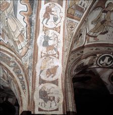 Paintings in the vaults of the Royal Pantheon in the Collegiate Church of San Isidoro de Leon