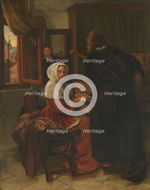 Pair Making Music, 1650-1710. Creator: Unknown.