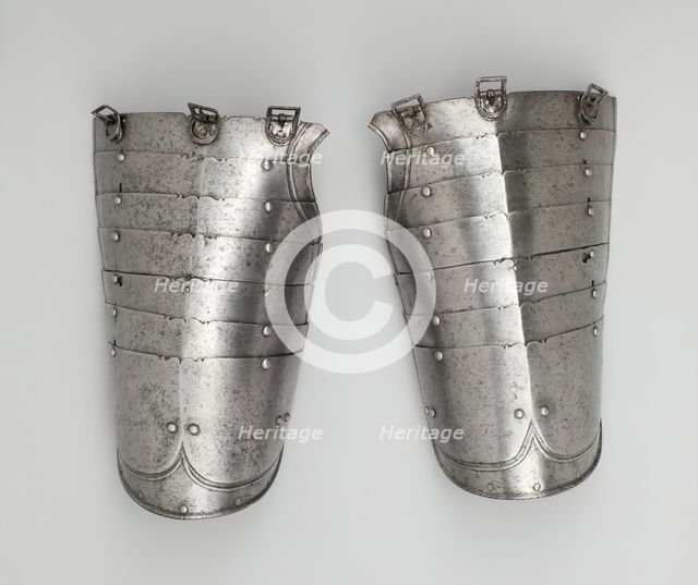 Pair of Tassets for Light Field Use, Northern Germany, c. 1570. Creator: Unknown.