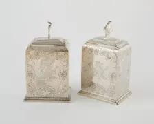 Pair of Tea Caddies, London, 1744/45. Creator: Eliza Godfrey