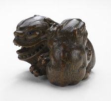 Pair of Three-Clawed Animals (image 2 of 2), early 19th century. Creator: Tomin