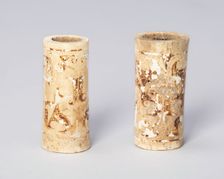 Pair of Tubular Beads, Eastern Zhou dynasty, Warring States (Zhanguo) period (480-221 B.C.). Creator: Unknown