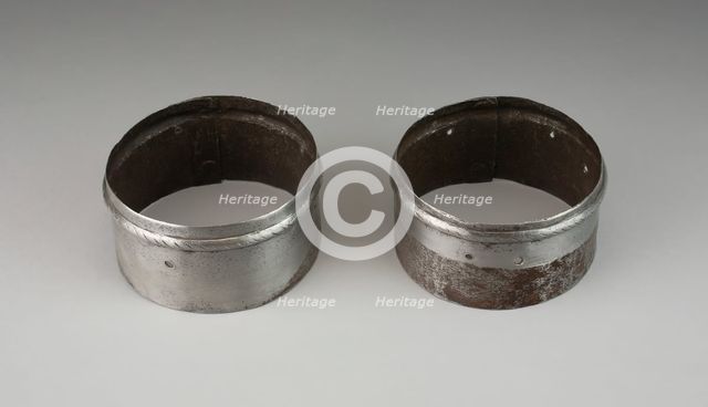 Pair of Turning Rerebrace Plates, Germany, c. 1540/60. Creator: Unknown.