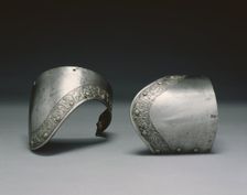 Pair of Upper Arm Canons, 1800s. Creator: Negroli Workshop (Italian, c. 1500-1561), attributed to