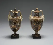 Pair of Vases, Burslem, c. 1770. Creator: Wedgwood