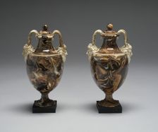 Pair of Vases, Burslem, c. 1770. Creator: Wedgwood